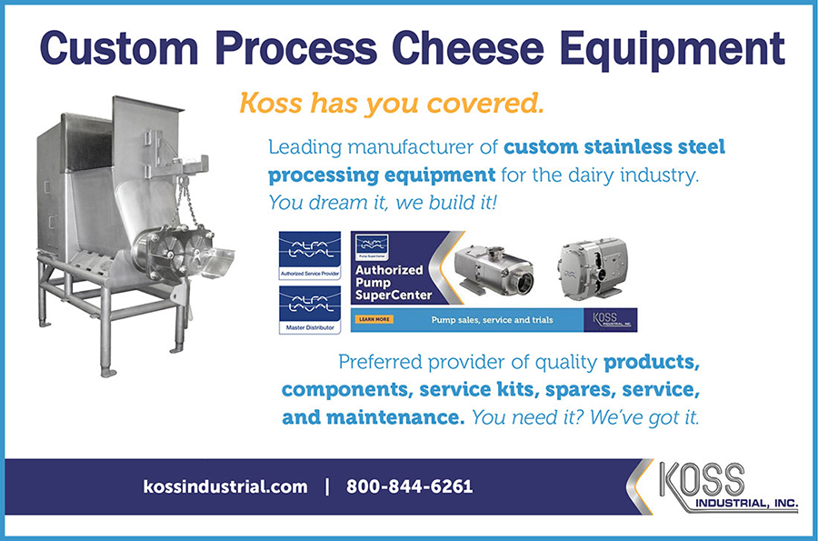 Custom Process Cheese Equipment from Koss Industrial